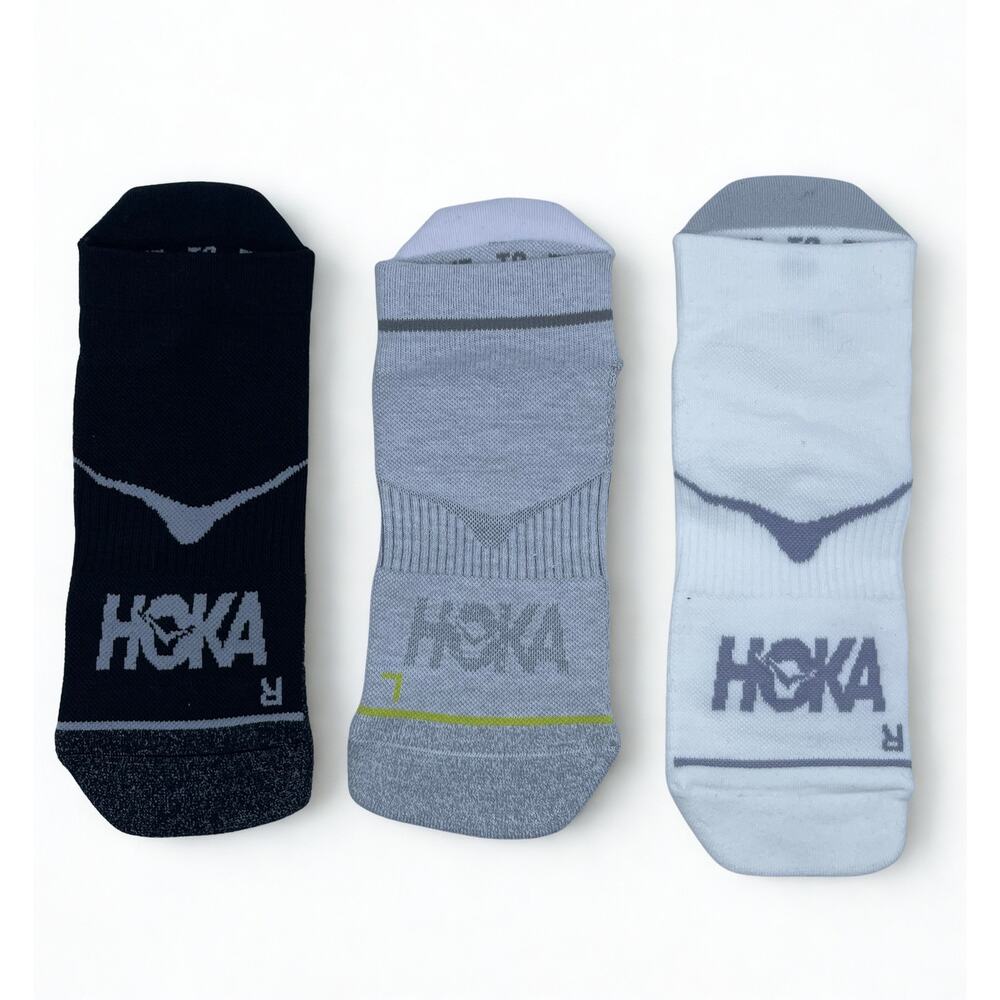 3 Pairs HOKA Time To Fly No Show Socks  Unisex M , NWOT